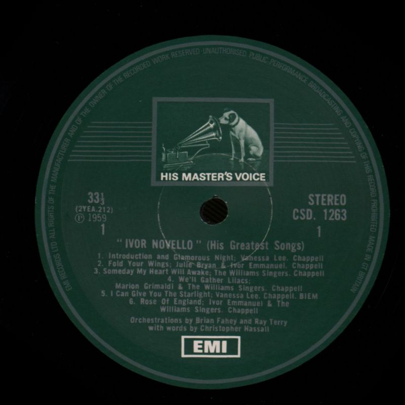 His Greatest Songs-HMV-Vinyl LP-VG+/Ex