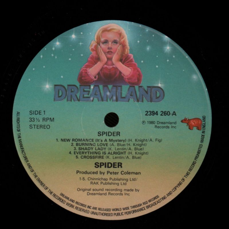 Spider-Dreamland-Vinyl LP-VG+/NM