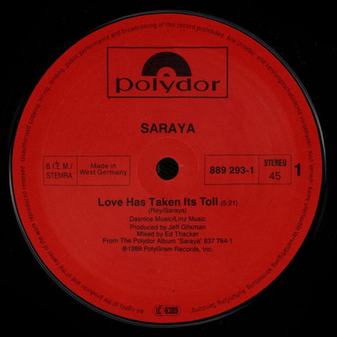 Love Has Taken It's Toll-Polydor-12" Vinyl-VG/VG