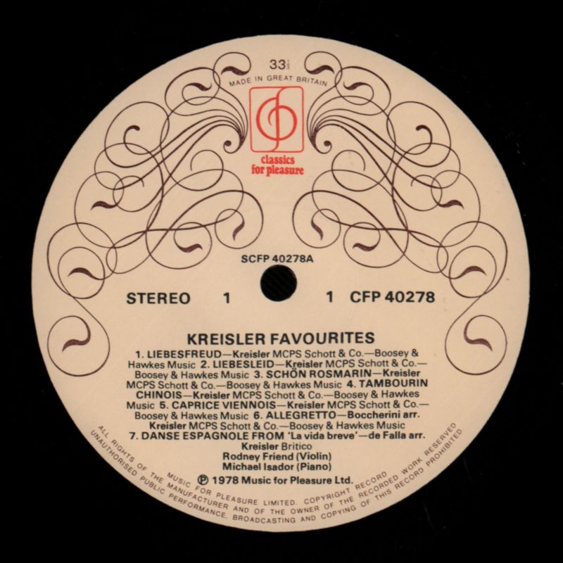 Favourites-CFP-Vinyl LP-Ex/Ex+