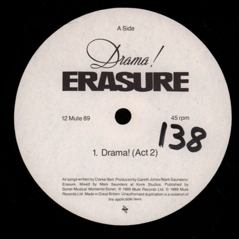 Drama-Mute-12" Vinyl-VG/Ex
