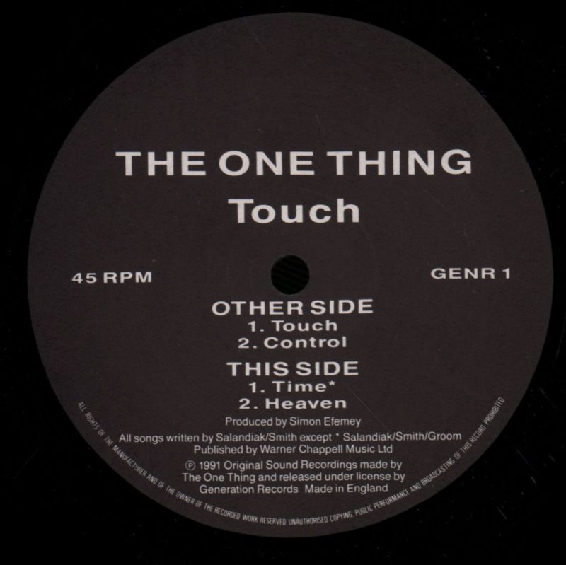 Touch-Generation-12" Vinyl-VG/Ex