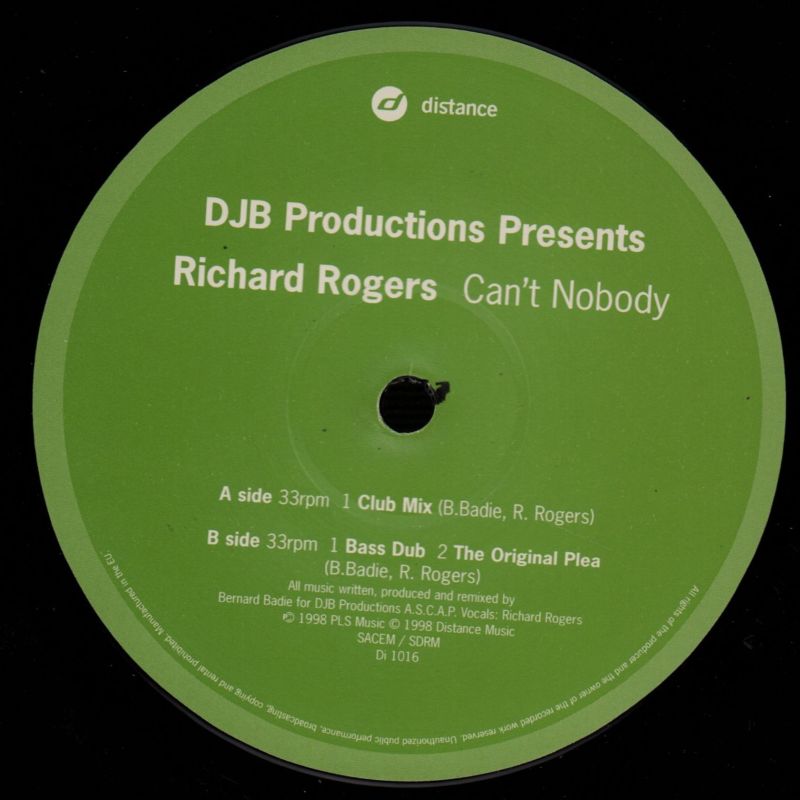 Can't Nobody-Distance-12" Vinyl-Ex/VG