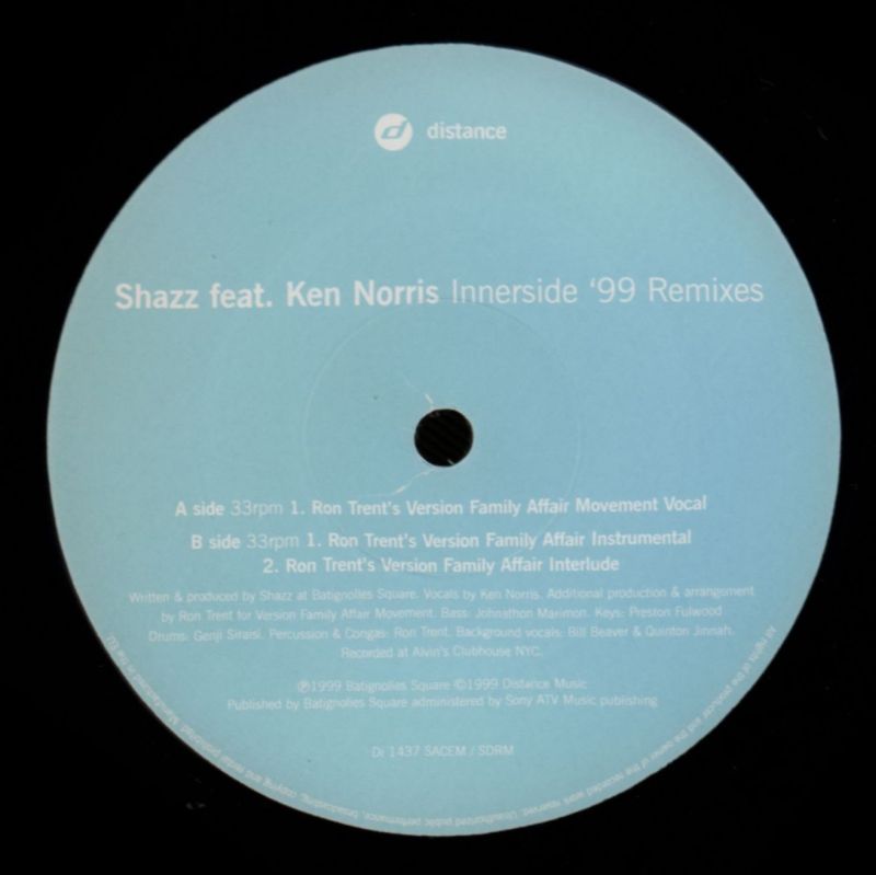 Innerside Part 1-Distance-12" Vinyl-Ex+/Ex