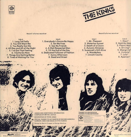 The Kinks File-PYE-2x12" Vinyl LP-VG/Ex