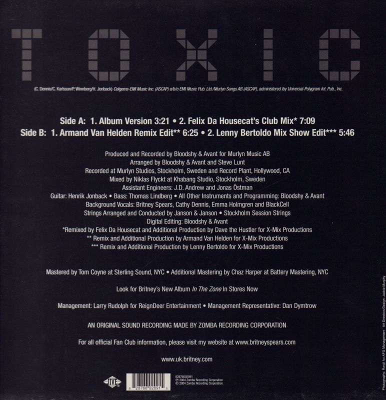 Toxic-Jive-12" Vinyl-Ex+/NM-