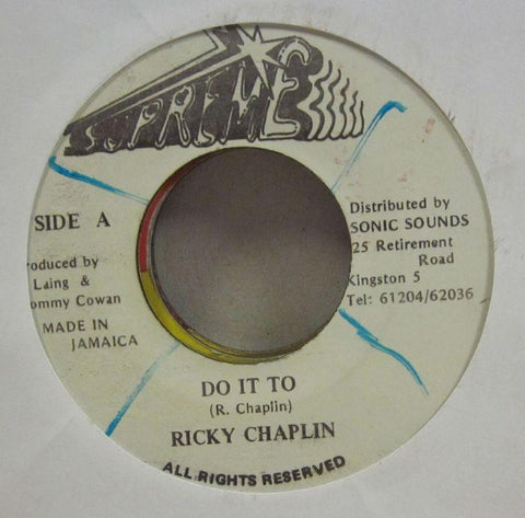 Ricky Chaplin-Do It To-Supreme Records-7" Vinyl