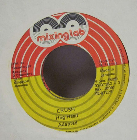 Hog Head-Crush-Mixing Lab-7" Vinyl