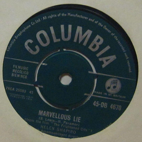 Helen Shapiro-Marvellous Lie-Columbia-7" Vinyl