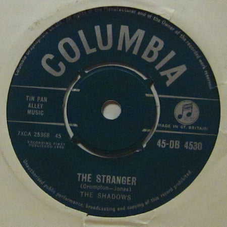The Shadows-The Stranger-Columbia-7" Vinyl