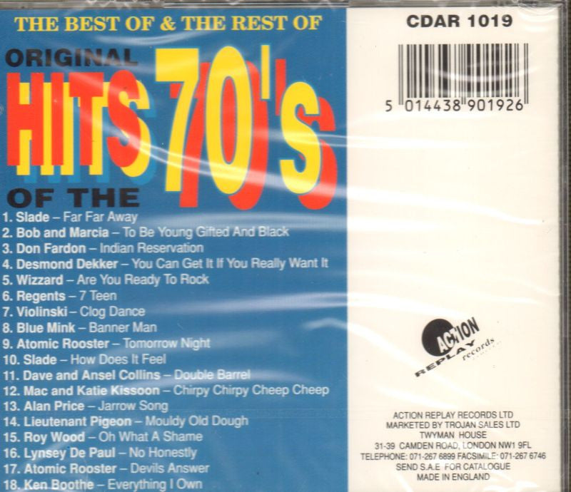 Original Hits Of The 70's-Action Replay-CD Album-New & Sealed
