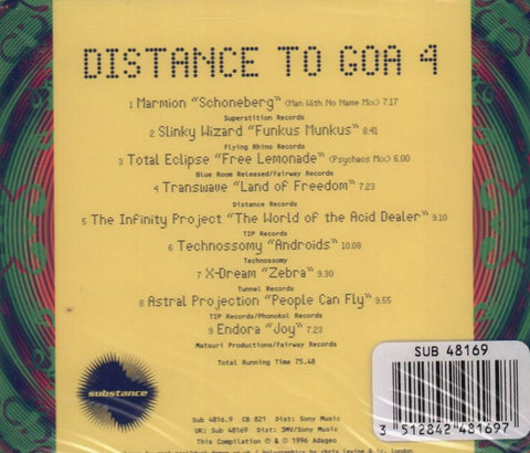Distance To Goa 4-Substance-CD Album-New & Sealed
