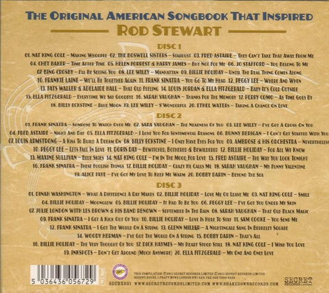 The Original American Songbook Inspired Rod Stewart-Secret-3CD Album-New