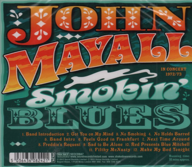 Smokin Blues-Secret-CD Album-New & Sealed
