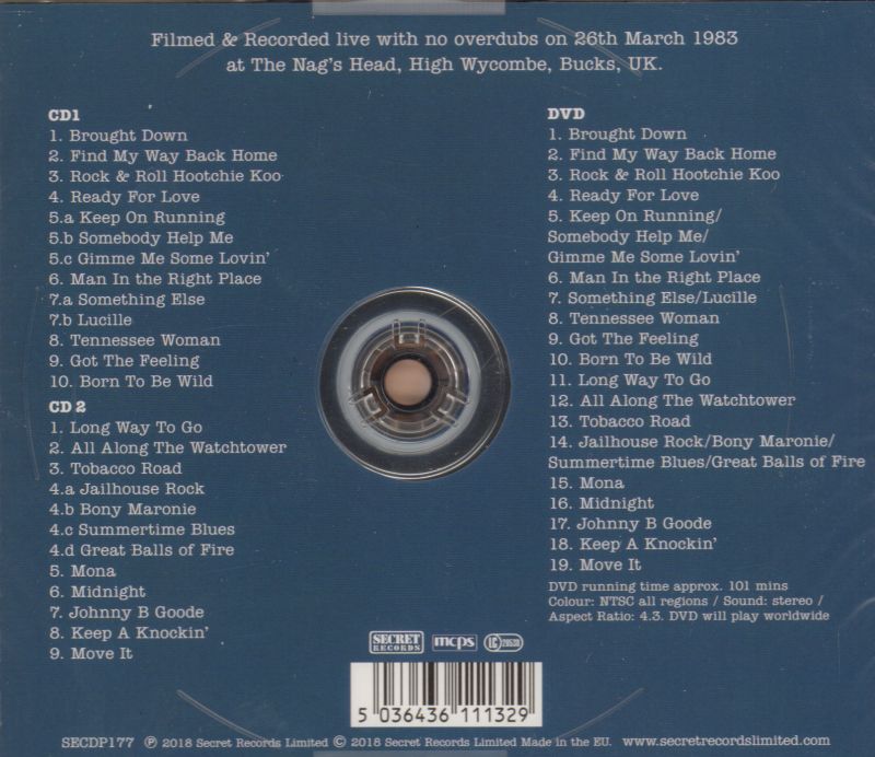Live At The Nags Head 1983-Secret-2CD+DVD Album-New & Sealed