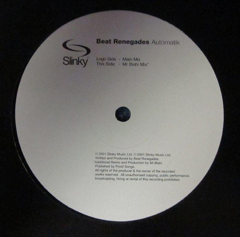 Beat Renegades-Automatik-Slinky Music-12" Vinyl