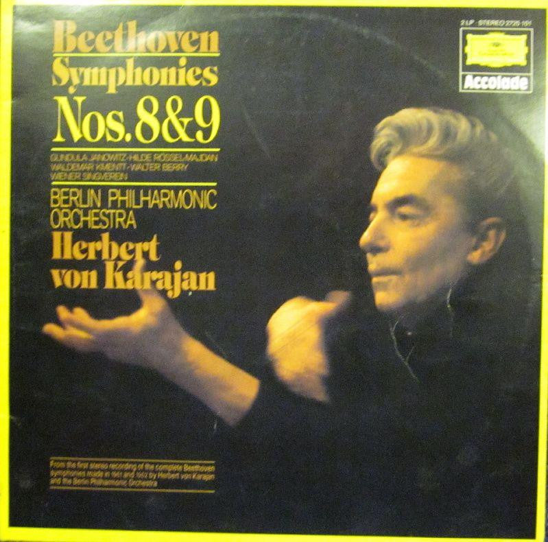 Beethoven-Symphonies Nos.8+9-Deutsche Grammophon-2x12" Vinyl LP Gatefold