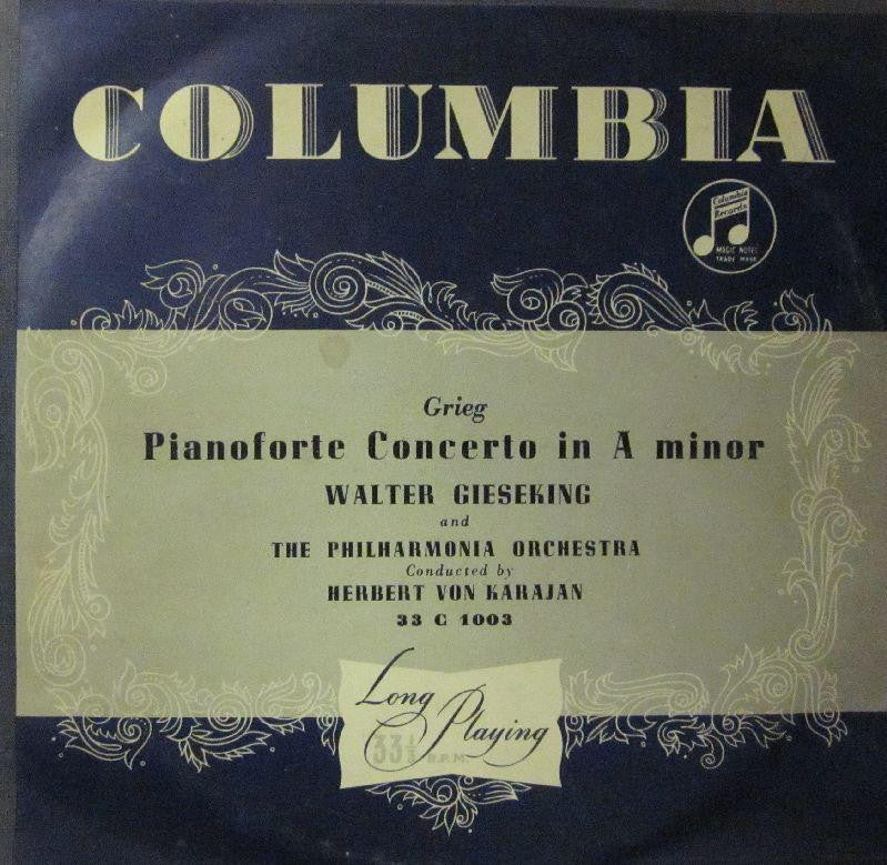 Grieg/Karajan-Pianoforte Concerto A Minor-Columbia-10" Vinyl