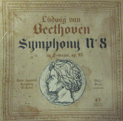 Beethoven/Goehr-Symphony 8 F Major-Concert Hall-10" Vinyl