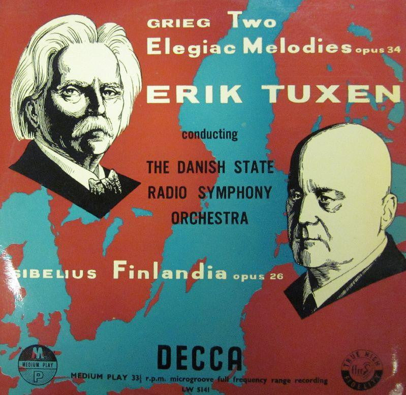 Grieg/Sibelius/Tuxen-Two Elegiac Melodies-Decca-10" Vinyl