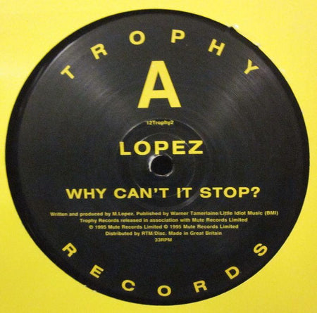 Lopez-Why Can't It Stop?-Trophy-12" Vinyl