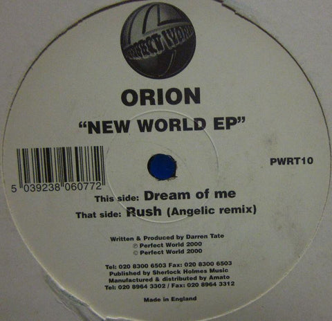Orion-New World EP-Perfect World-12" Vinyl