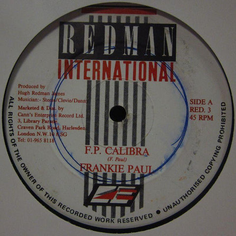 Frankie Paul-F.P Calibra-Redman-12" Vinyl