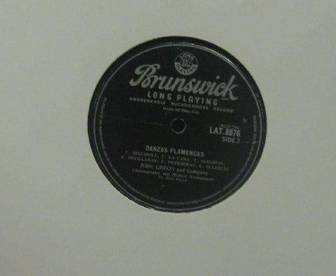 Jose Greco-Danzas Flamencas-Brunswick-Vinyl LP