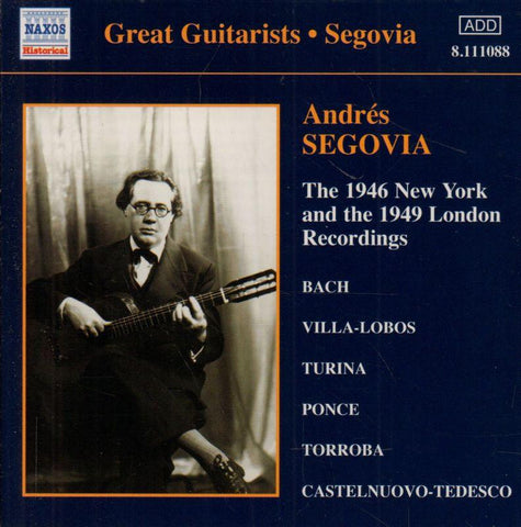 Segovia-1946 NY & 1949 London Recordings-CD Album