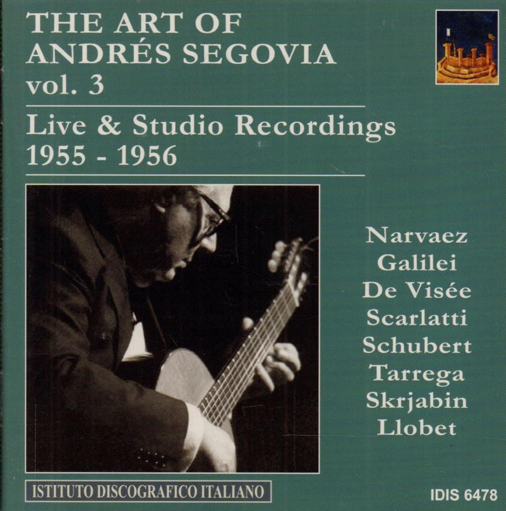 Segovia-Live & Studio Recordings Vol.3-CD Album