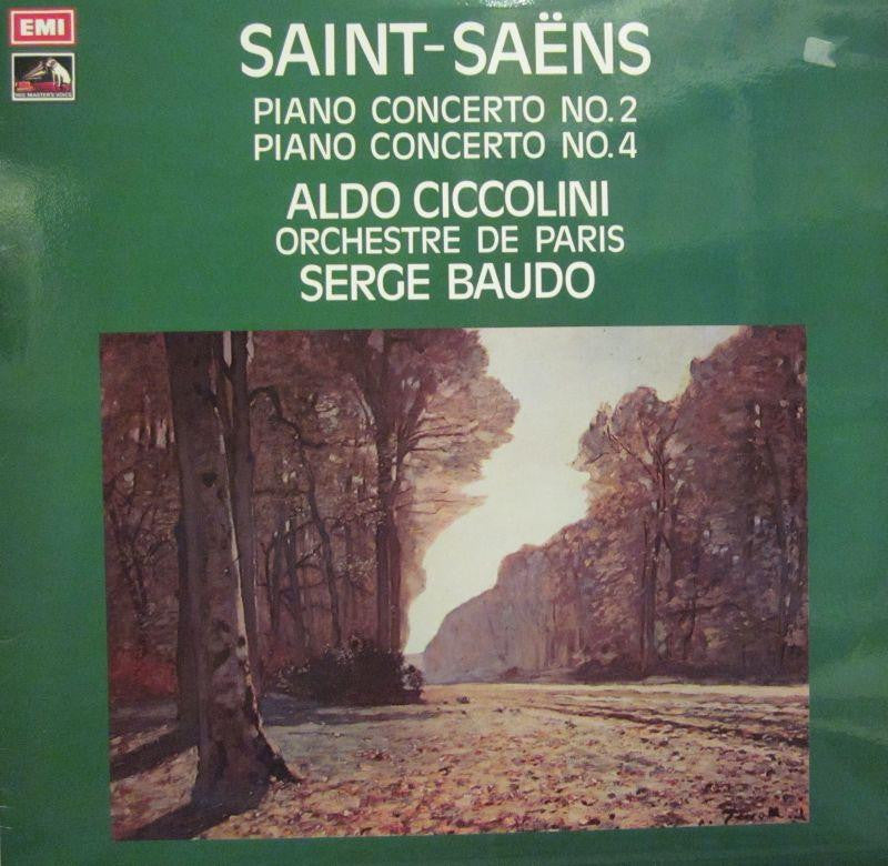 Saint-Saens-Piano Concertos-EMI/HMV-Vinyl LP