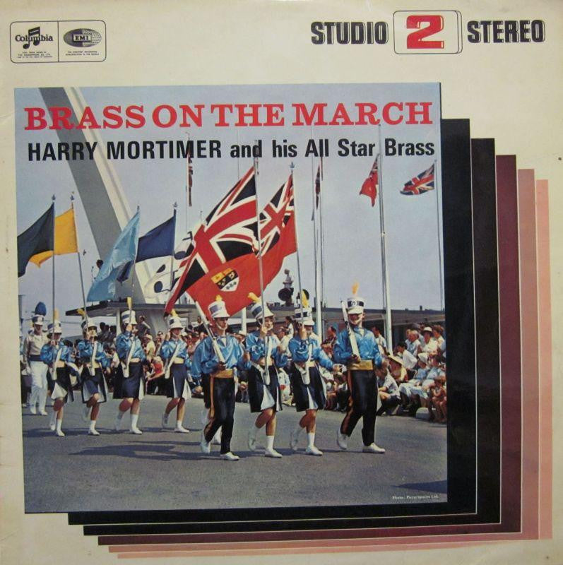Harry Mortimer & His All Star Brass-Brass On The March-Columbia-Vinyl LP