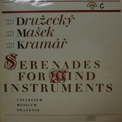 Druzecky/Masek/Kramar-Serenades For Wind Insrtuments-Supraphon-Vinyl LP