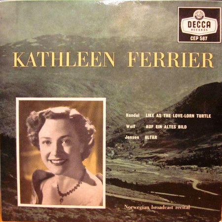 Kathleen Ferrier-Recital-Decca-7" Vinyl