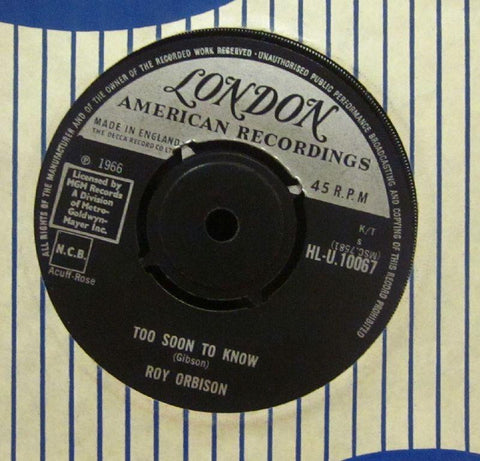 Roy Orbison-You'll Never Be Sixteen Again-London-7" Vinyl