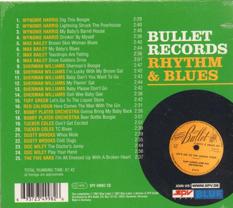 Bullet Records: Rhythm & Blues-CD Album-Like New