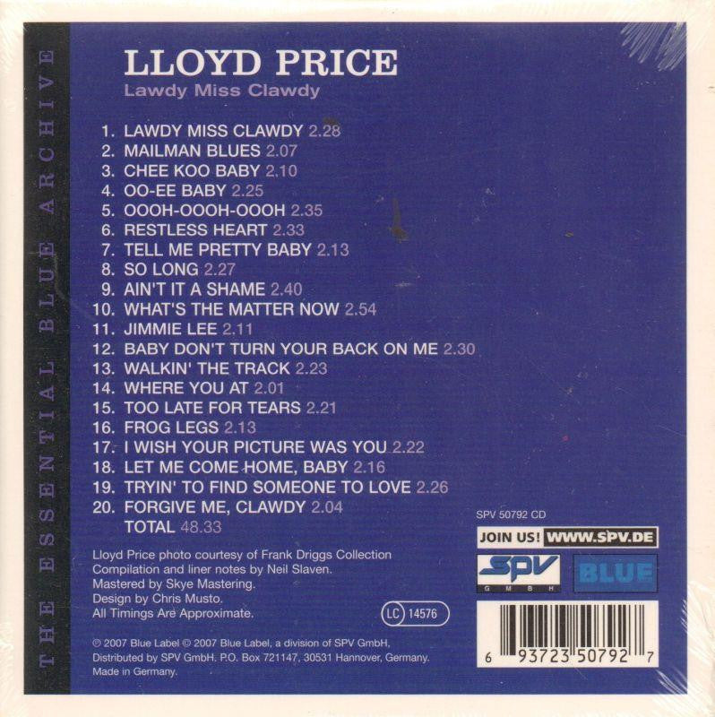 Lawdy Miss Clawdy-CD Album-Like New