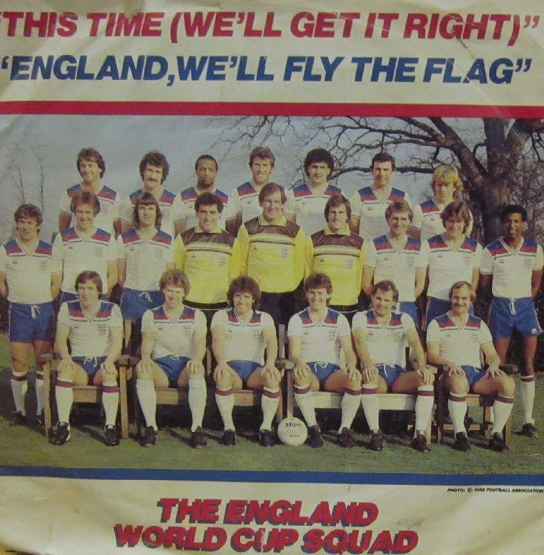 England World Cup Squad-This Time (We'll Get It Right)-England records-7" Vinyl