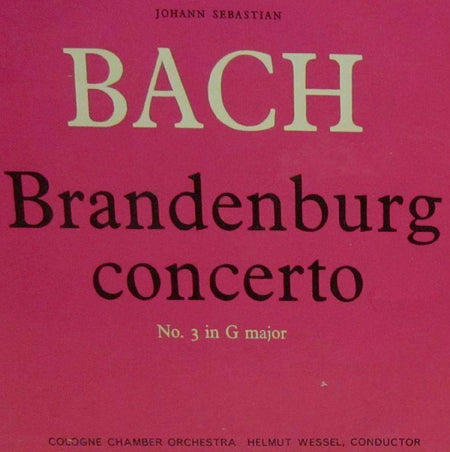 Bach-Brandenburg Concerto No.3 in G-ARC-7" Vinyl