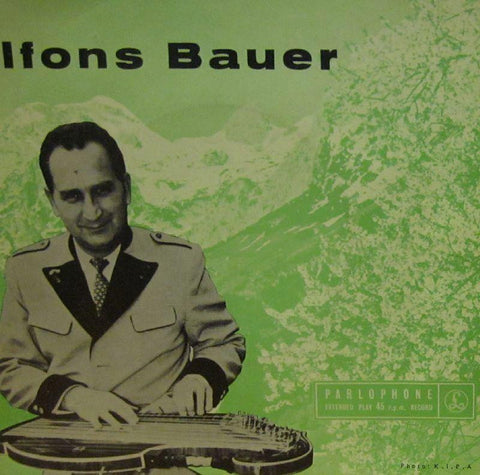 Alfons Bauer-The Happy Zither-Parlophone-7" Vinyl