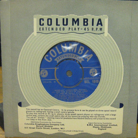 Handel-Choruses Messiah-Columbia-7" Vinyl
