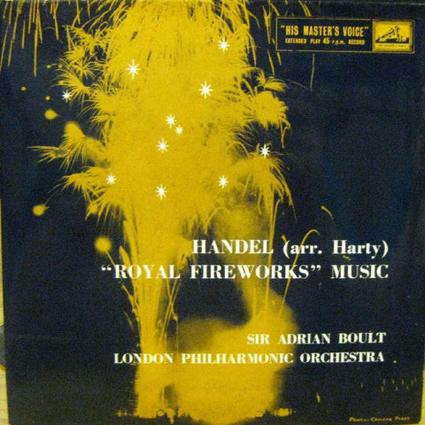Handel-Royal Fireworks Music-HMV-7" Vinyl