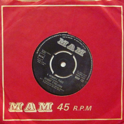 Gilbert And Sullivan-A Woman's Place-MAM-7" Vinyl P/S
