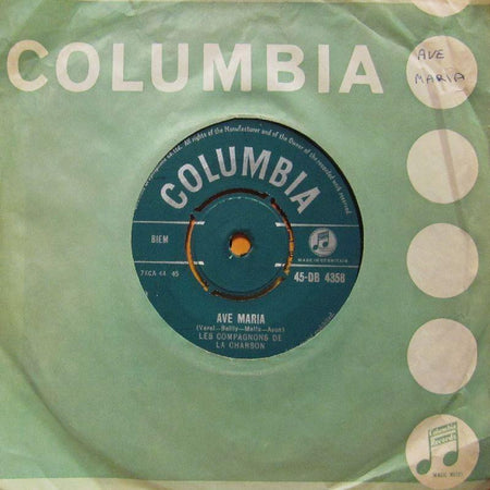 Les Compagnons De La Chanson-Ave Maria-Columbia-7" Vinyl