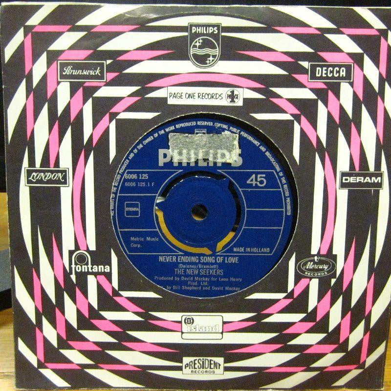 The New Seekers-Never Ending Song Of Love-Phillips-7" Vinyl