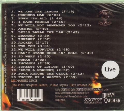Nowhere-League-Secret Radio Recordings-CD Album-New & Sealed