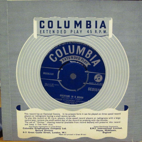Handel-Overture-Columbia-7" Vinyl