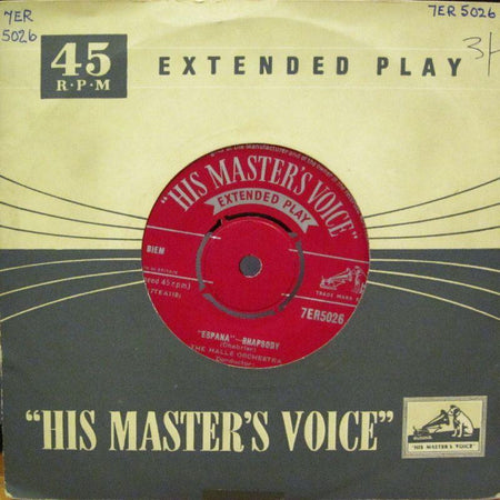 Chabrier/Liadov-Espana Rhapsody/The Enchanted Lake-HMV-7" Vinyl