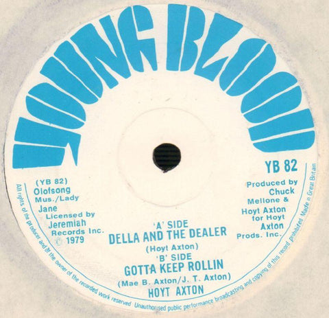Hoyt Axton-Della And The Dealer-Young Blood-7" Vinyl