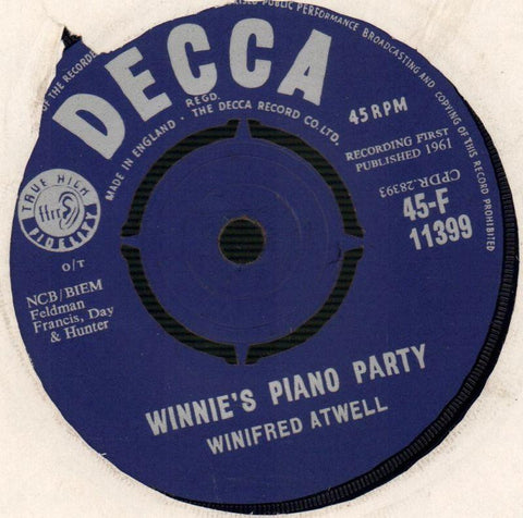 Winifred Atwell-Winnie's Piano Party-Decca-7" Vinyl